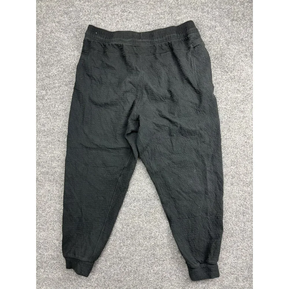 Nike Yoga Jogger Pants Womens L Dri-FIT Textured Sweatpants Athletic‎ Lounge